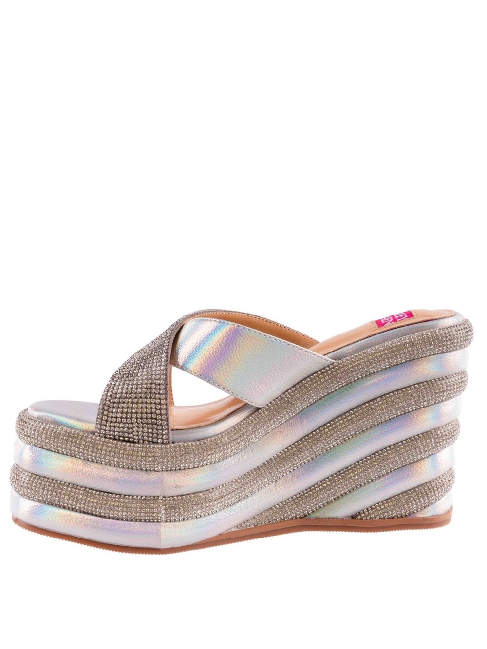 🔥SALE🔥ASHLEY KAHEN🩷NWT! CARNIVAL PLATFORM WEDGE SANDAL! GORGEOUS! - Picture 8 of 9